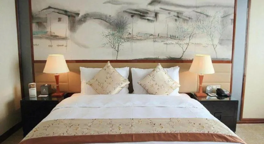 Bed in Yang Peng Jin Jiang Hotel