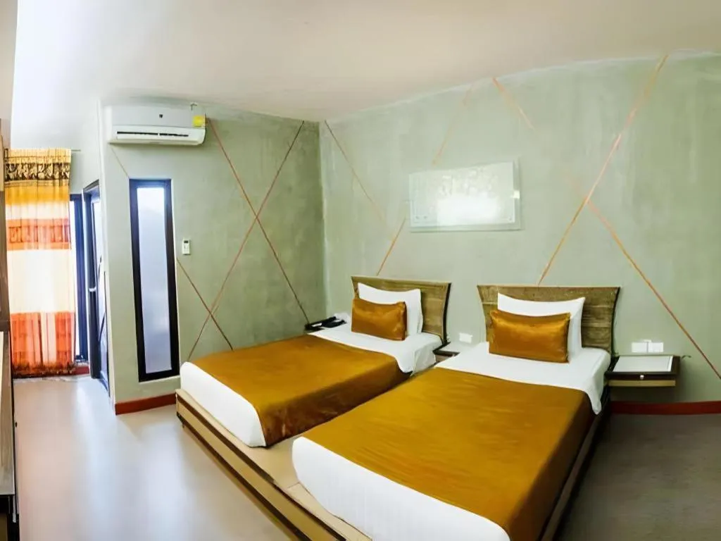 Bed in Loft Living Hotel Khonkaen
