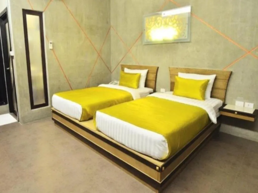 Bed in Loft Living Hotel Khonkaen