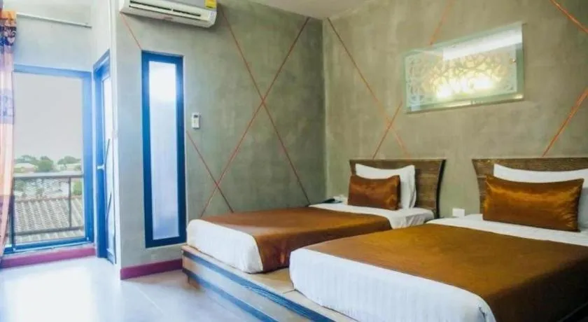 Bed in Loft Living Hotel Khonkaen