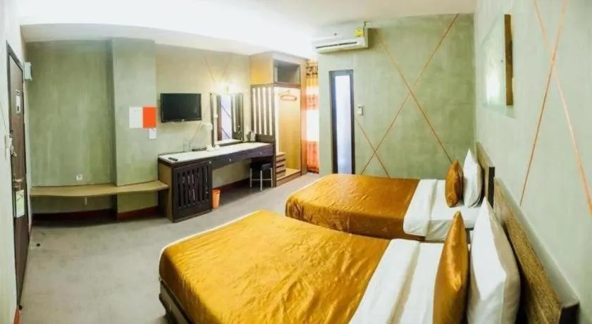 Bed in Loft Living Hotel Khonkaen
