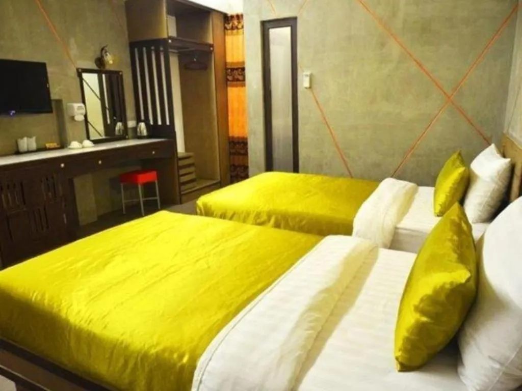 Bed in Loft Living Hotel Khonkaen