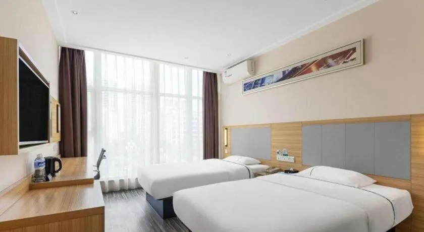 Bed in City Comfort Inn Liuzhou Ma'anshan Rongjun Road