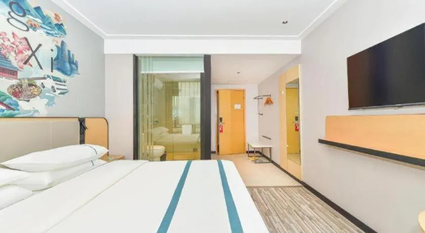 Bed in City Comfort Inn Liuzhou Ma'anshan Rongjun Road