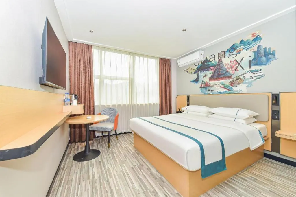 Bed in City Comfort Inn Liuzhou Ma'anshan Rongjun Road