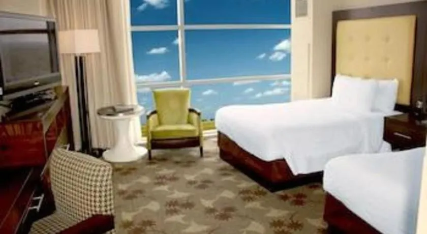 Bed in Blue Chip Casino Hotel Spa