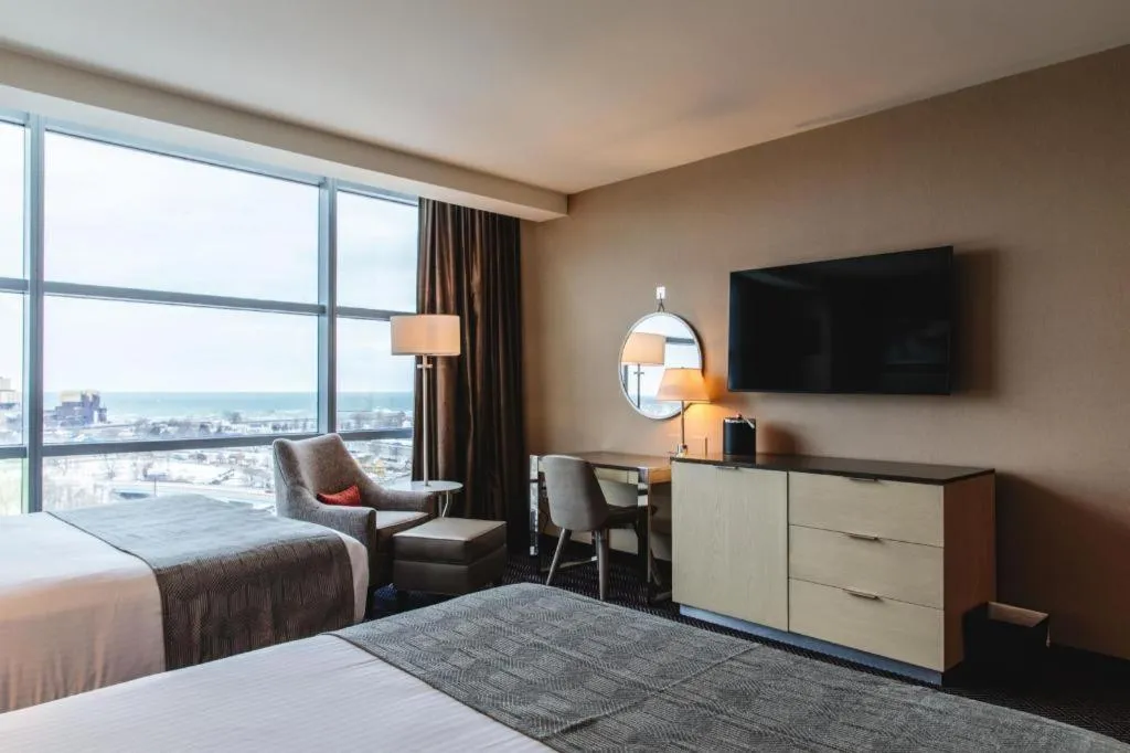 Bed in Blue Chip Casino Hotel Spa