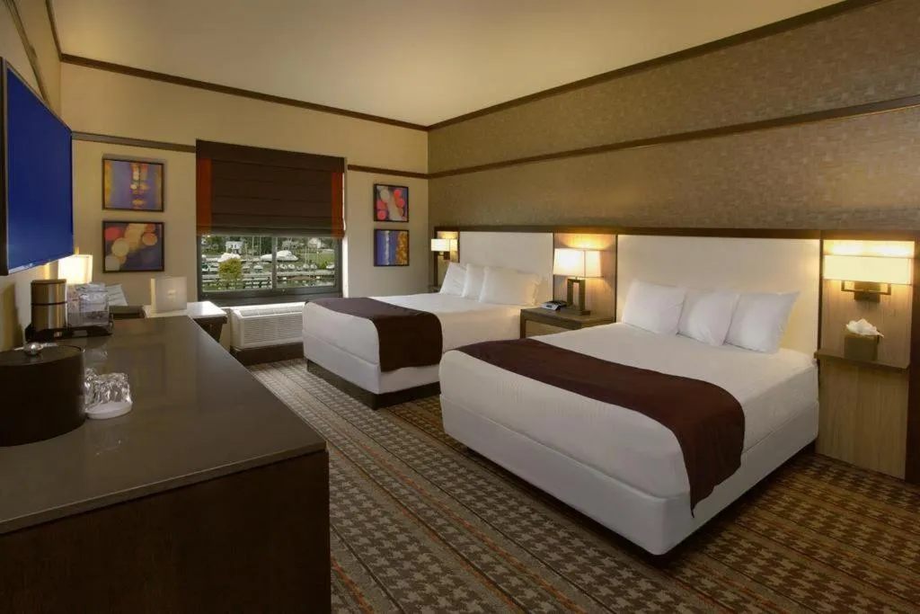 Bed in Blue Chip Casino Hotel Spa