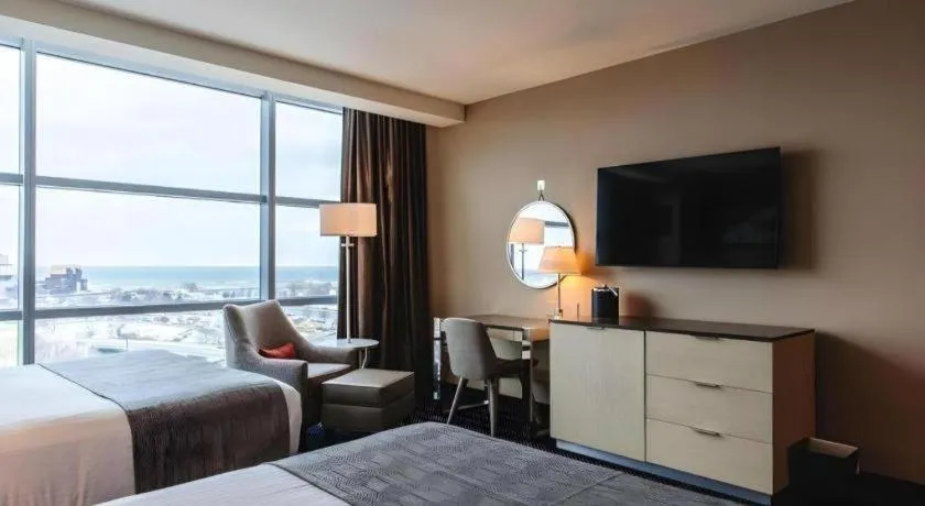 Bed in Blue Chip Casino Hotel Spa