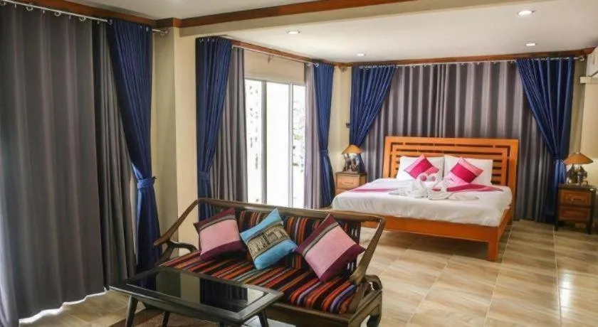 Bed in Sripoom Boutique House