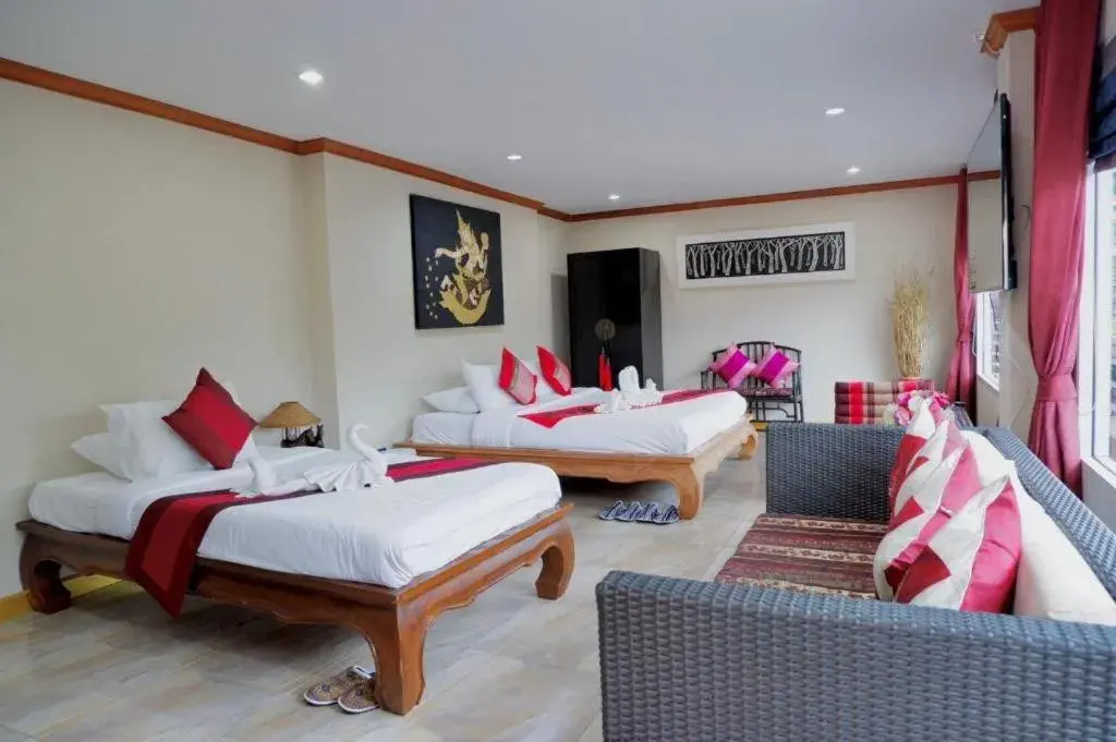 Bed in Sripoom Boutique House Bed in Sripoom Boutique House