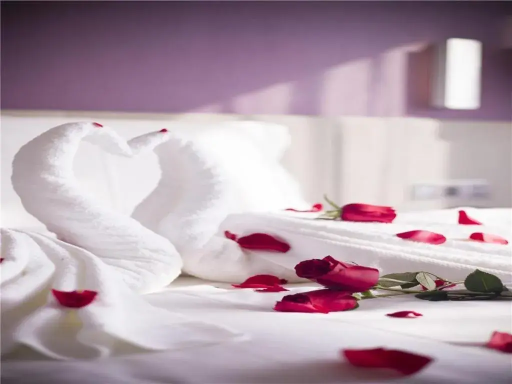 Bed in Lavande Hotel·Dongxing Port Bed in Lavande Hotel·Dongxing Port