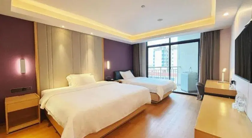 Bed in Lavande Hotel·Dongxing Port Bed in Lavande Hotel·Dongxing Port
