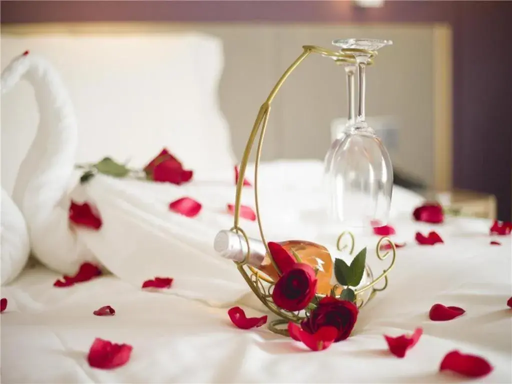 Bed in Lavande Hotel·Dongxing Port Bed in Lavande Hotel·Dongxing Port