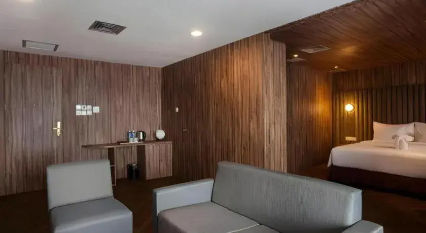 Bed in The Bono Hotel Pekanbaru Bed in The Bono Hotel Pekanbaru