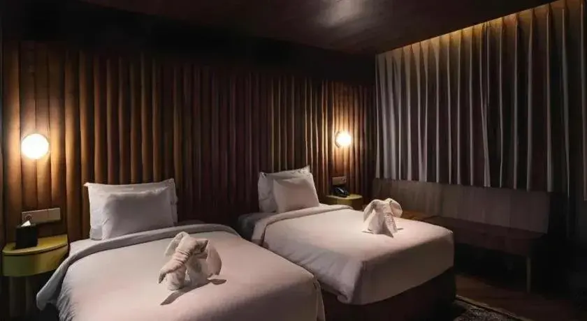 Bed in The Bono Hotel Pekanbaru Bed in The Bono Hotel Pekanbaru