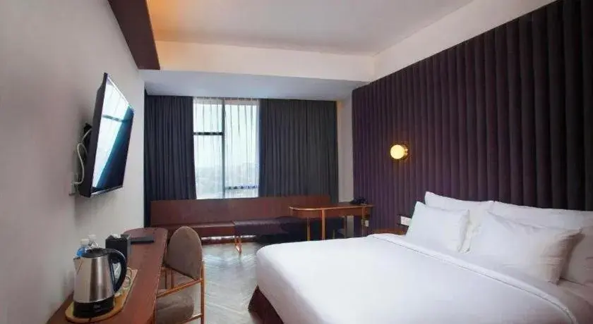 Bed in The Bono Hotel Pekanbaru Bed in The Bono Hotel Pekanbaru