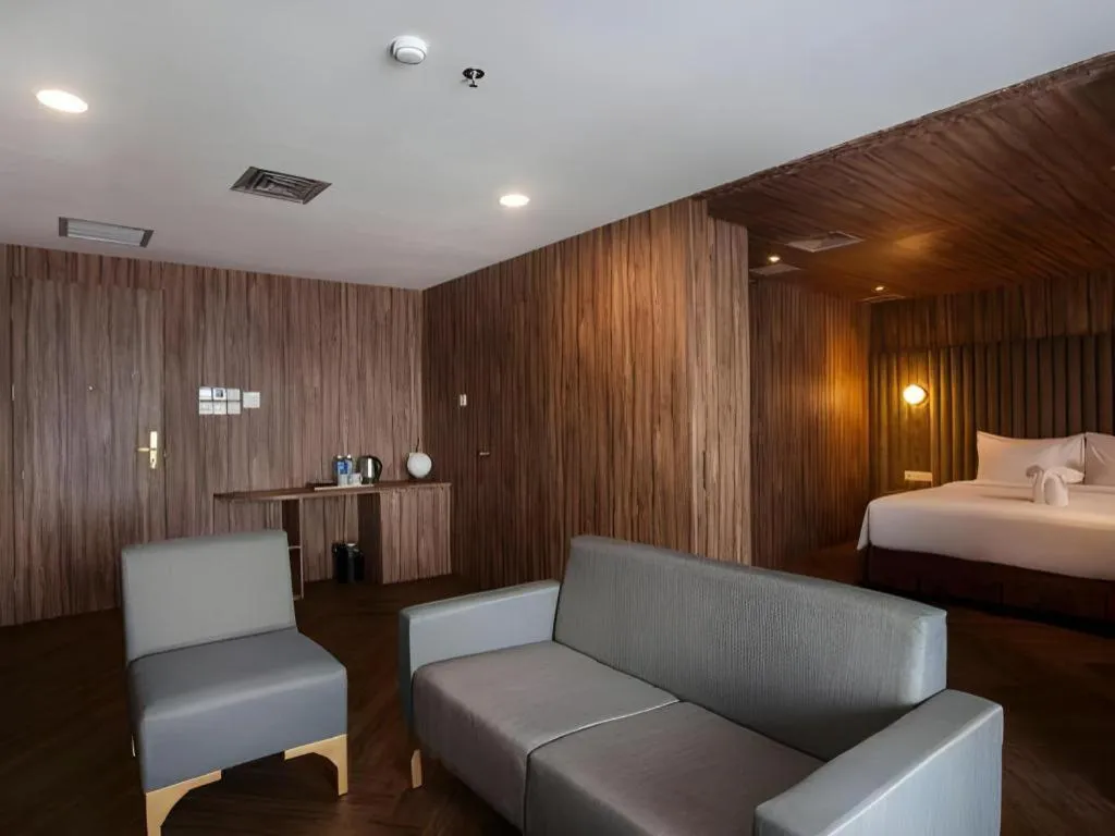 Bed in The Bono Hotel Pekanbaru