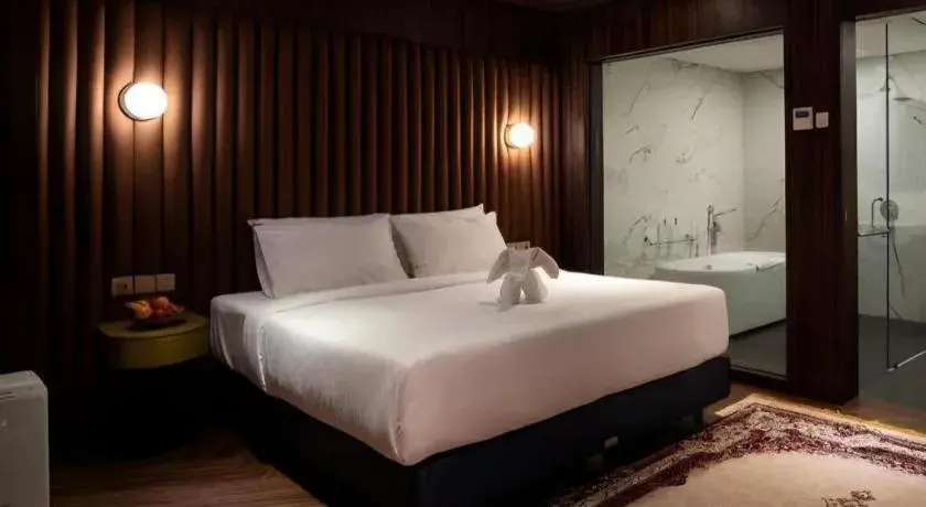 Bed in The Bono Hotel Pekanbaru Bed in The Bono Hotel Pekanbaru