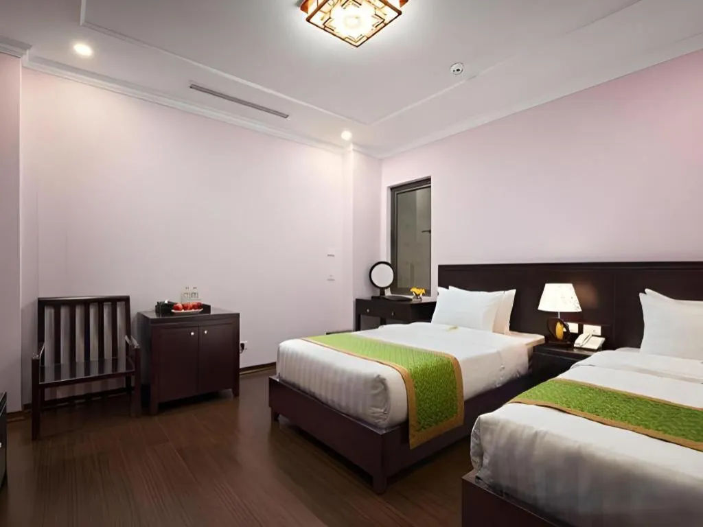 Bed in Binh Anh Hotel Hanoi