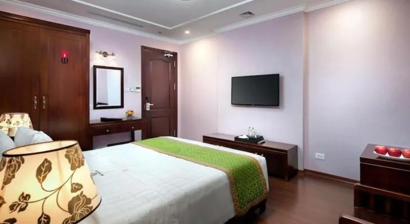 Bed in Binh Anh Hotel Hanoi