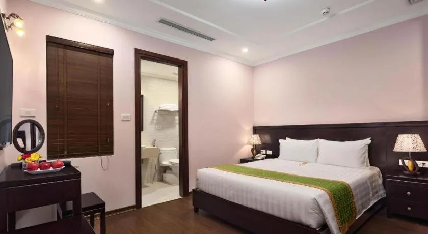 Bed in Binh Anh Hotel Hanoi