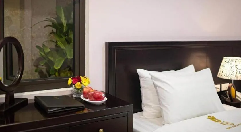 Bed in Binh Anh Hotel Hanoi