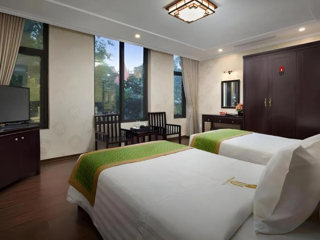 Bed in Binh Anh Hotel Hanoi