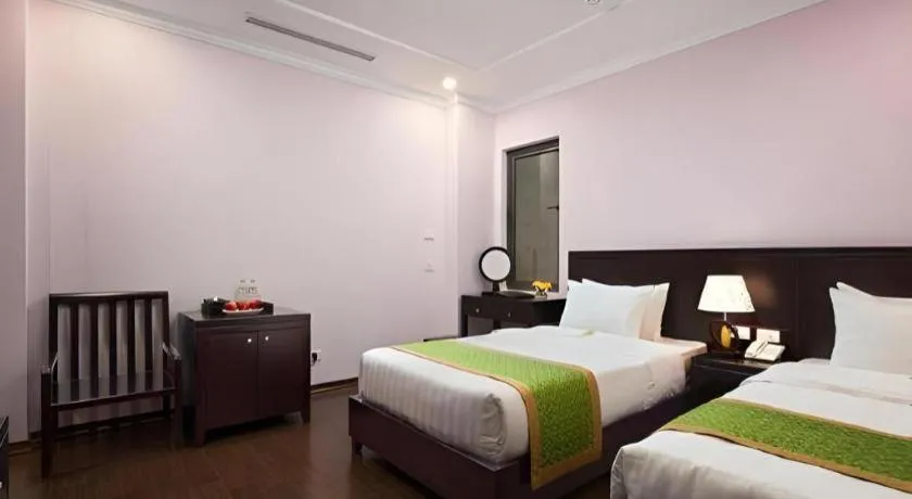 Bed in Binh Anh Hotel Hanoi