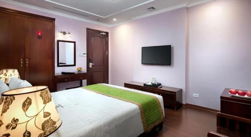 Bed in Binh Anh Hotel Hanoi