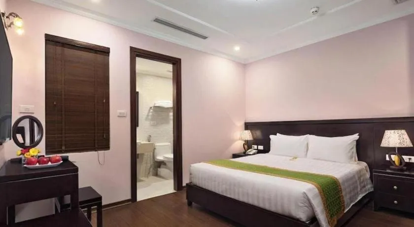 Bed in Binh Anh Hotel Hanoi