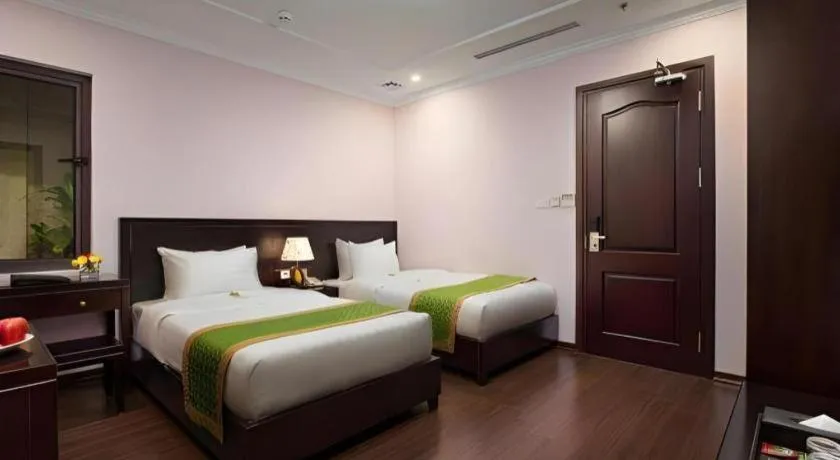 Bed in Binh Anh Hotel Hanoi