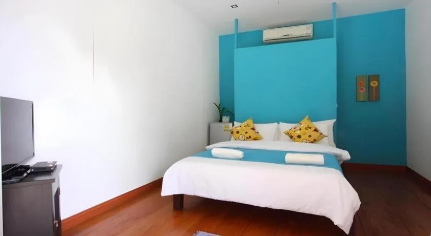 Bed in Tayan Resort Kanchanaburi