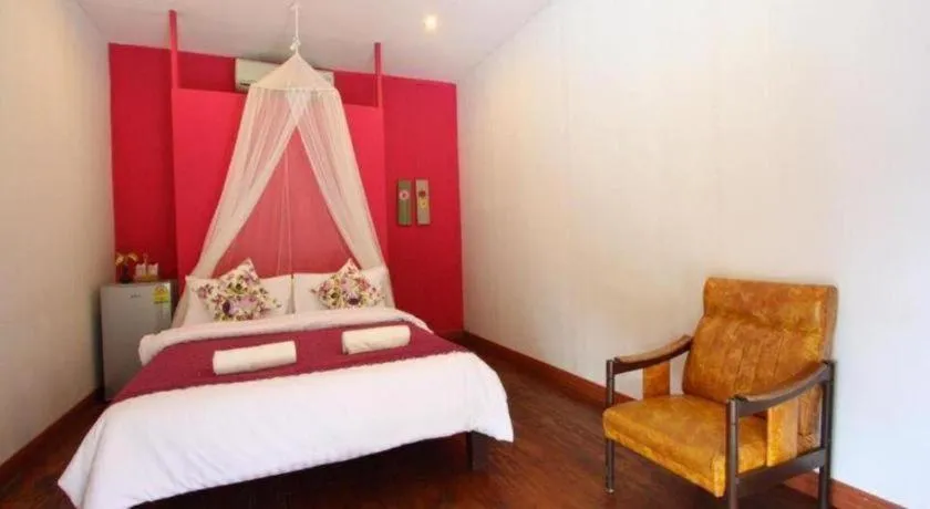 Bed in Tayan Resort Kanchanaburi