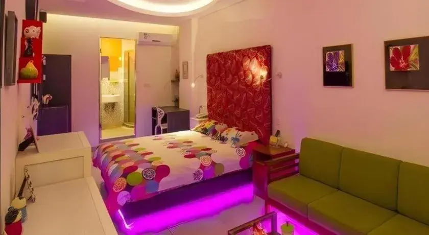 Bed in Dalian Household Theme Hotel Huanghe Road Branch Bed in Dalian Household Theme Hotel Huanghe Road Branch