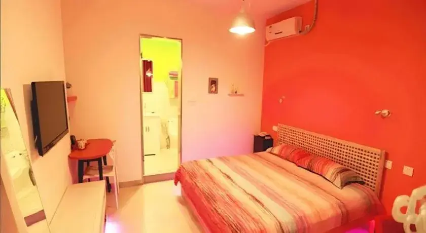 Bed in Dalian Household Theme Hotel Huanghe Road Branch Bed in Dalian Household Theme Hotel Huanghe Road Branch