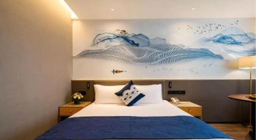 Bed in Rezen Hotel Huaxia Xiamen