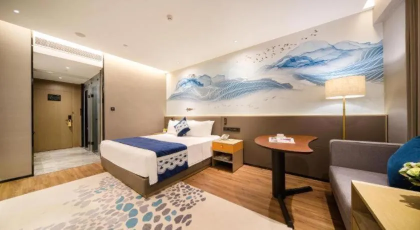 Bed in Rezen Hotel Huaxia Xiamen