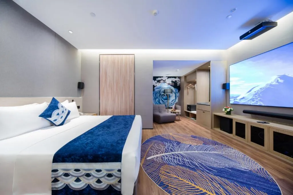 Bed in Rezen Hotel Huaxia Xiamen