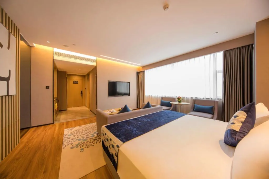 Bed in Rezen Hotel Huaxia Xiamen