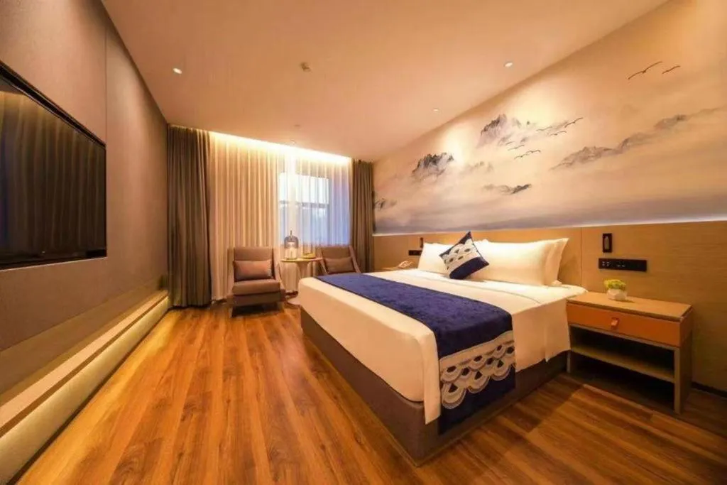Bed in Rezen Hotel Huaxia Xiamen