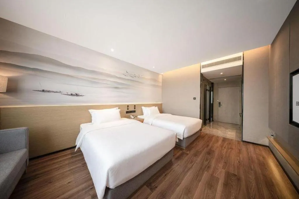 Bed in Rezen Hotel Huaxia Xiamen