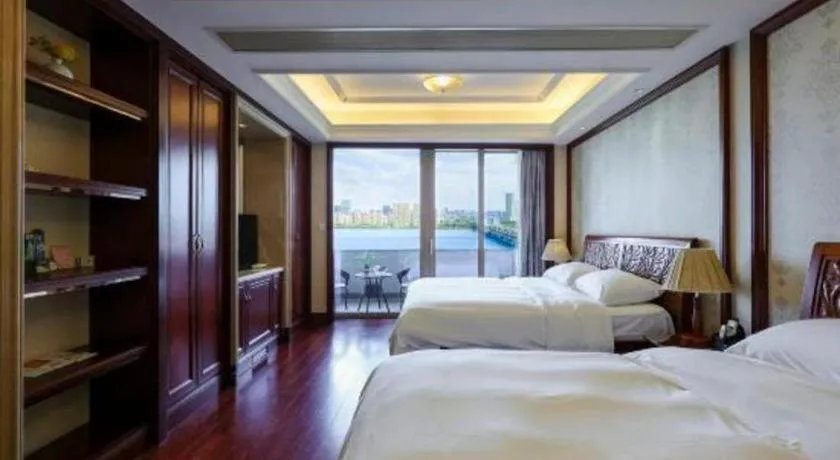 Bed in Hangzhou Lingtao Pavilion Hotel