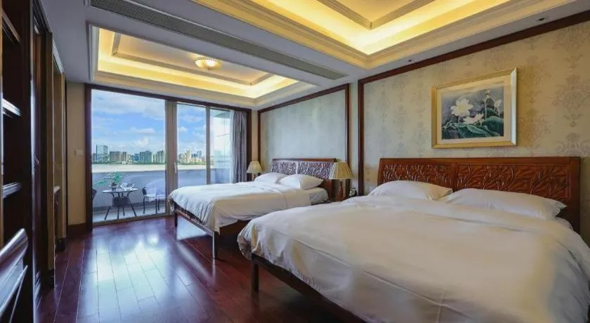 Bed in Hangzhou Lingtao Pavilion Hotel