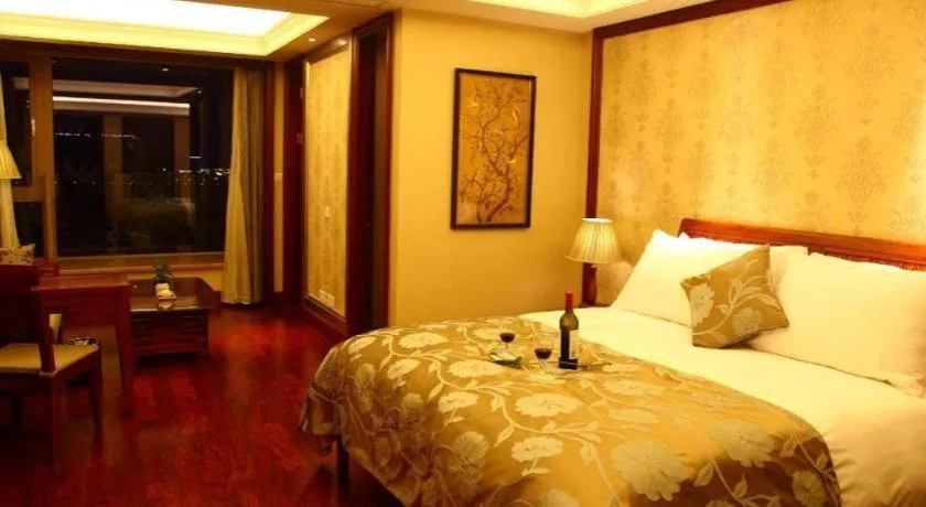 Bed in Hangzhou Lingtao Pavilion Hotel