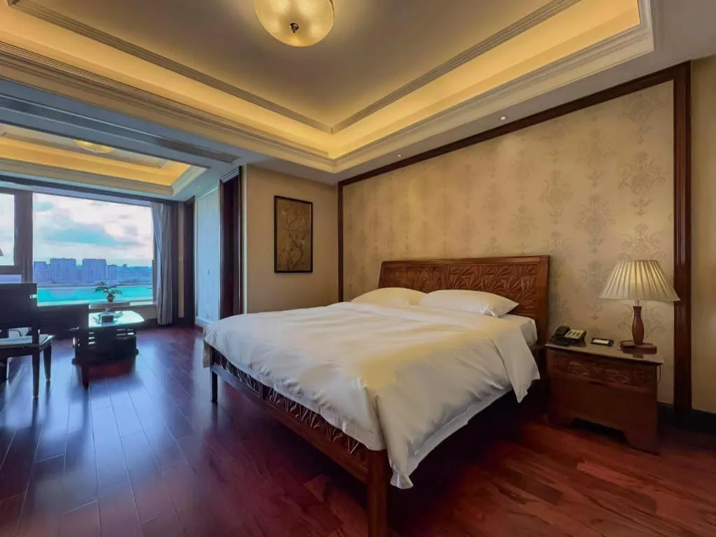 Bed in Hangzhou Lingtao Pavilion Hotel