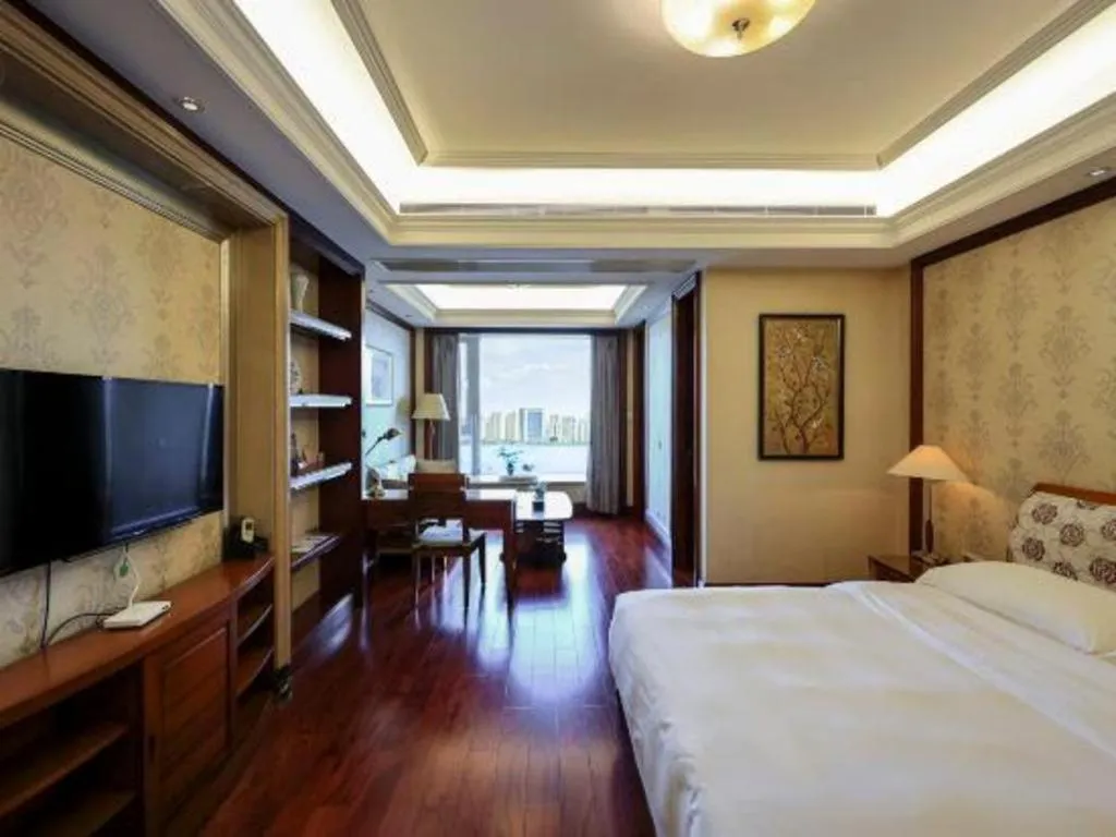Bed in Hangzhou Lingtao Pavilion Hotel