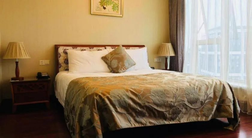 Bed in Hangzhou Lingtao Pavilion Hotel