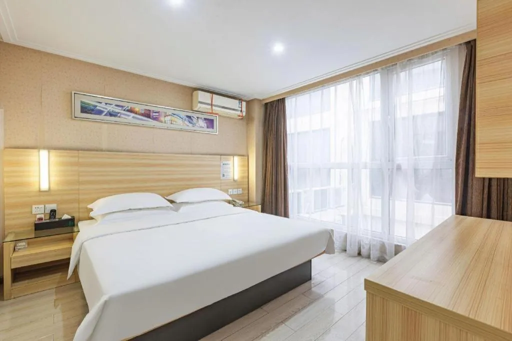 Bed in City Comfort Inn Wuhan Hankou Railway Station West Square
