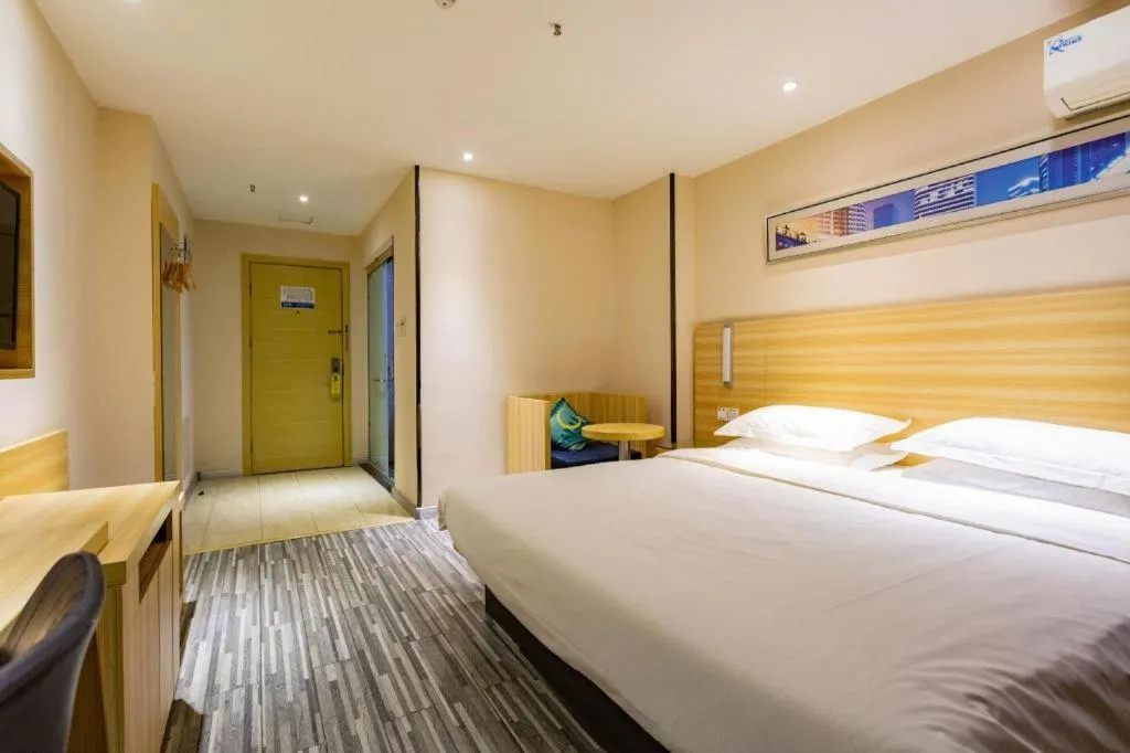 Bed in City Comfort Inn Wuhan Hankou Railway Station West Square